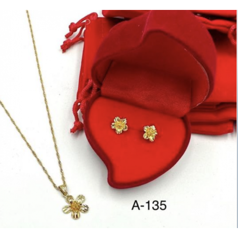 Necklace & Earrings set a - 135